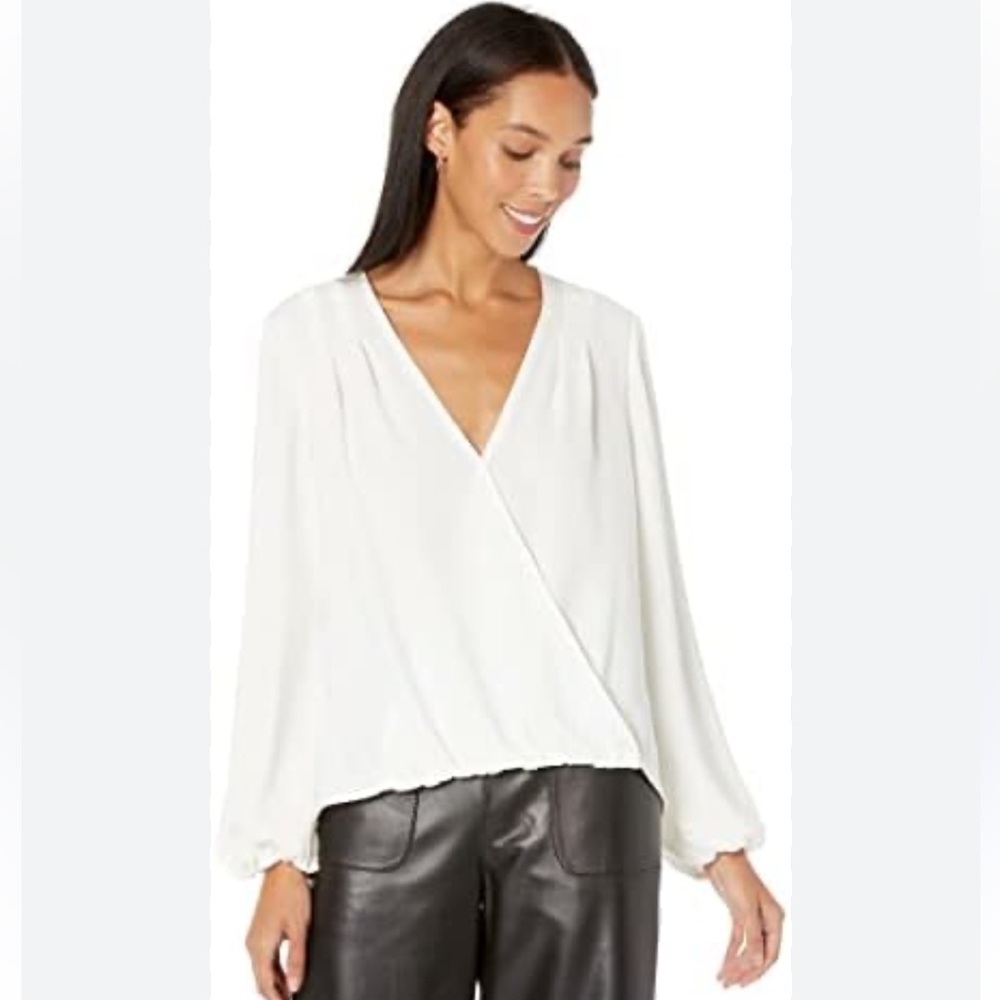 Cream Silk-like Blouse